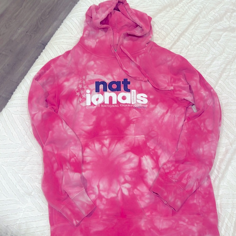 tie-dye sonic pink volleyball tournament hoodie 💗💗